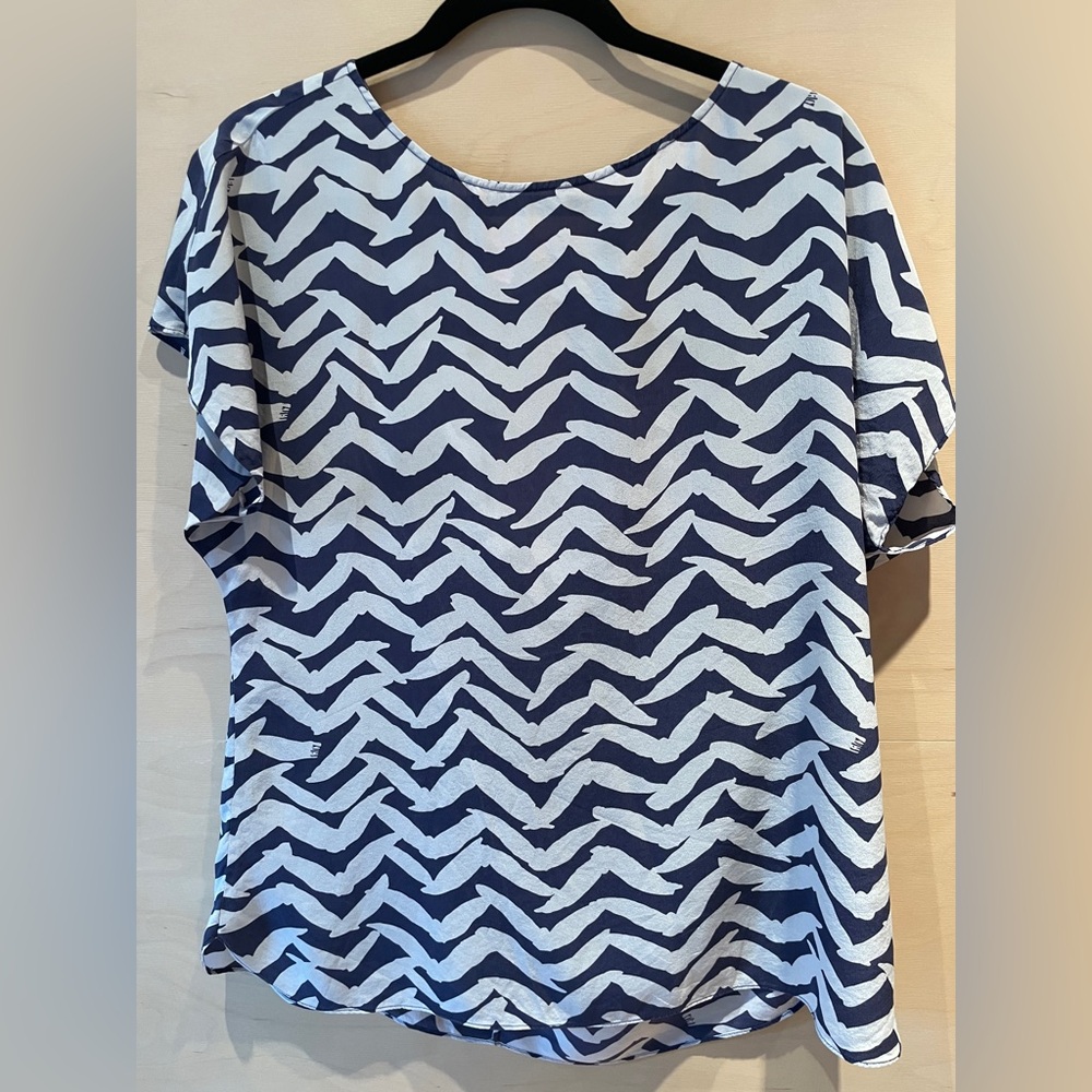 Lily Pulitzer silk Cap Sleeve Blouse